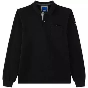 Поло с длинным рукавом Tbs Nikkopol, черный