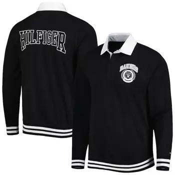 Поло с длинным рукавом Tommy Hilfiger Las Vegas Raiders, черный