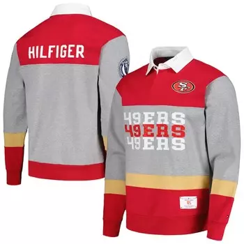 Поло с длинным рукавом Tommy Hilfiger San Francisco 49Ers, алый