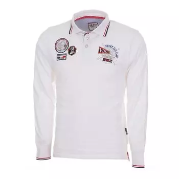 Поло с длинным рукавом Vent Du Cap Ecaplano, белый