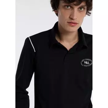 Поло с длинным рукавом Victorio & Lucchino 131690-4491-405, черный