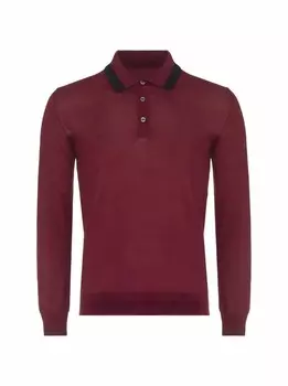 Поло с длинными рукавами Elliot MooRER, бордовый