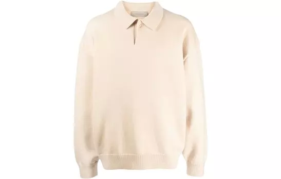 Поло с длинными рукавами Fear Of God Essentials, бежевый