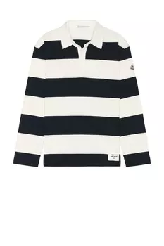 Поло с длинными рукавами Moncler, белый