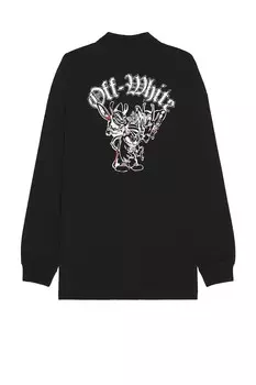 Поло с длинными рукавами Off-White, черный