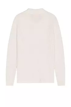 Поло с длинными рукавами theo из вафельной ткани из кашемира Guest In Residence, бежевый