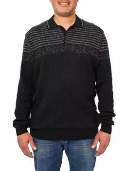 Поло с длинными рукавами Vellapais, черный