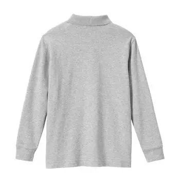 Поло с длинными рукавами в школьной форме Lands' End для детей 2–20 лет Lands' End, красный