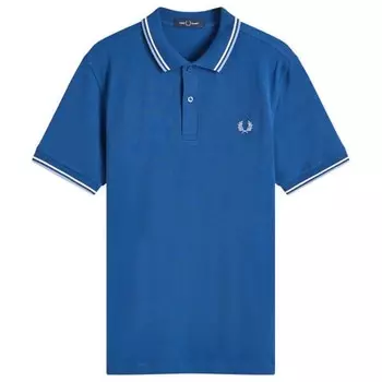 Поло с двумя наконечниками Fred Perry, белый