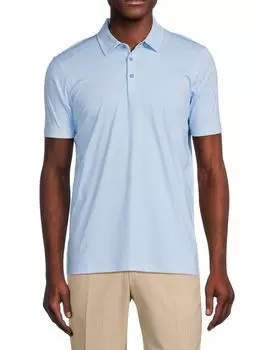 Поло с геометрическим принтом Raffi, цвет Aqua