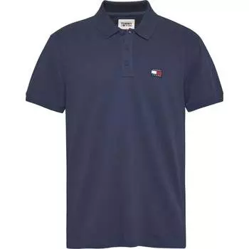 Поло с классическим значком Polo ss Tommy Jeans, синий