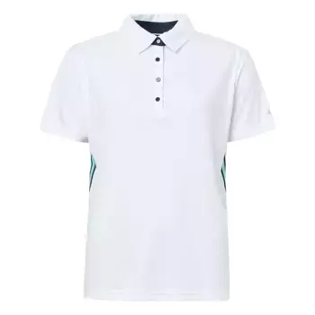 Поло с коротким рукавом Abacus Golf Cherry Stripe Woman, белый