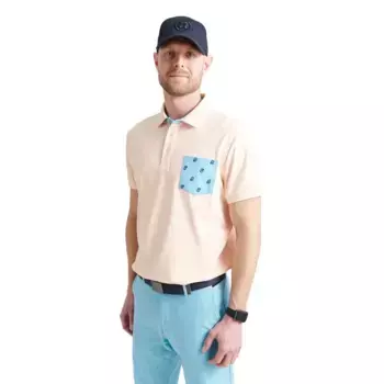 Поло с коротким рукавом Abacus Golf Eagle, оранжевый