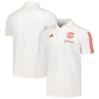Поло с коротким рукавом adidas Manchester United, белый