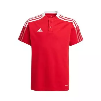 Поло с коротким рукавом adidas Tiro 21, красный
