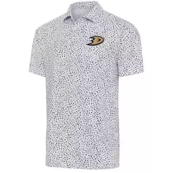 Поло с коротким рукавом Antigua Anaheim Ducks, белый