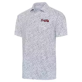 Поло с коротким рукавом Antigua Atlanta Braves, белый