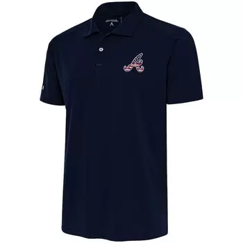 Поло с коротким рукавом Antigua Atlanta Braves, нави