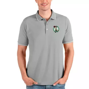 Поло с коротким рукавом Antigua Boston Celtics, серый