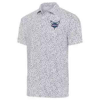 Поло с коротким рукавом Antigua Charlotte Hornets, белый
