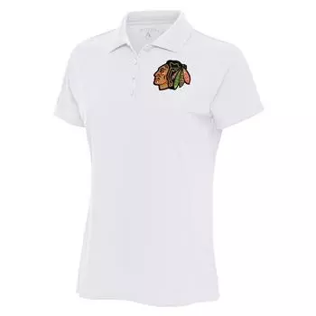 Поло с коротким рукавом Antigua Chicago Blackhawks, белый