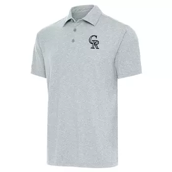 Поло с коротким рукавом Antigua Colorado Rockies, серый