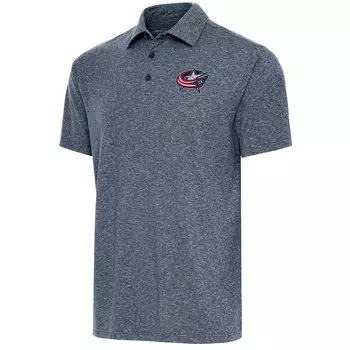 Поло с коротким рукавом Antigua Columbus Blue Jackets, нави