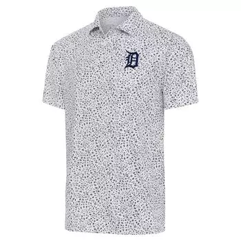 Поло с коротким рукавом Antigua Detroit Tigers, белый