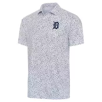 Поло с коротким рукавом Antigua Detroit Tigers, белый