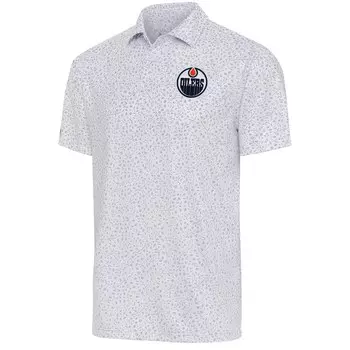 Поло с коротким рукавом Antigua Edmonton Oilers, белый