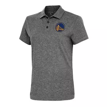 Поло с коротким рукавом Antigua Golden State Warriors, черный