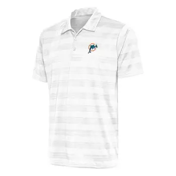 Поло с коротким рукавом Antigua Miami Dolphins, белый