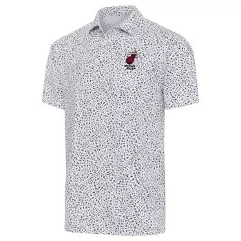Поло с коротким рукавом Antigua Miami Heat, белый