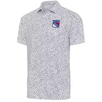 Поло с коротким рукавом Antigua New York Rangers, белый