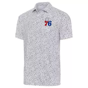 Поло с коротким рукавом Antigua Philadelphia 76Ers, белый