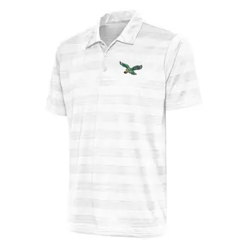 Поло с коротким рукавом Antigua Philadelphia Eagles, белый