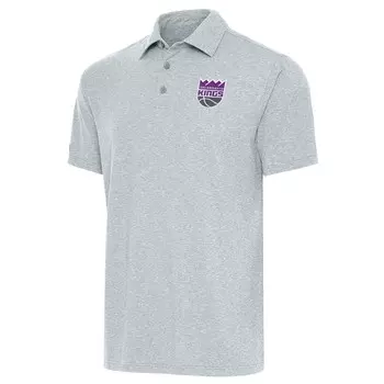 Поло с коротким рукавом Antigua Sacramento Kings, серый