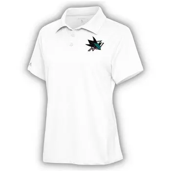 Поло с коротким рукавом Antigua San Jose Sharks, белый
