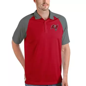 Поло с коротким рукавом Antigua Tampa Bay Buccaneers, красный
