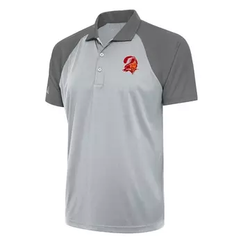Поло с коротким рукавом Antigua Tampa Bay Buccaneers, серебряный