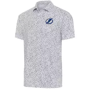 Поло с коротким рукавом Antigua Tampa Bay Lightning, белый