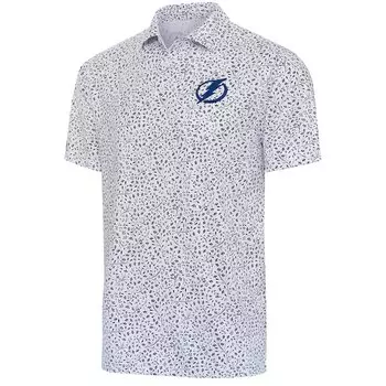 Поло с коротким рукавом Antigua Tampa Bay Lightning, белый