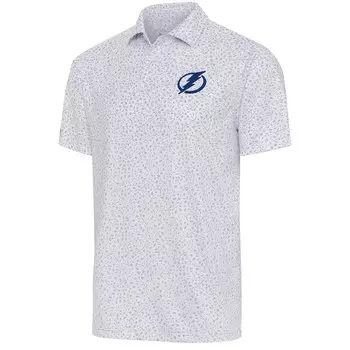 Поло с коротким рукавом Antigua Tampa Bay Lightning, белый
