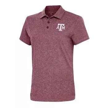 Поло с коротким рукавом Antigua Texas A And M Aggies, бордовый