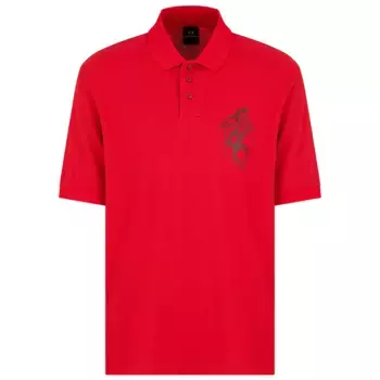 Поло с коротким рукавом Armani Exchange XM000215_AF10366, красный