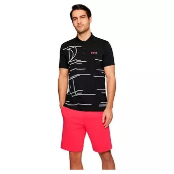 Поло с коротким рукавом BOSS Paddy 3, черный