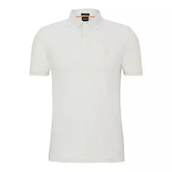 Поло с коротким рукавом BOSS Passertip 10242645 01, бежевый