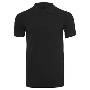 Поло с коротким рукавом Build Your Brand Piqu, черный
