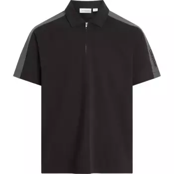 Поло с коротким рукавом Calvin Klein Jeans Logo Tape, черный