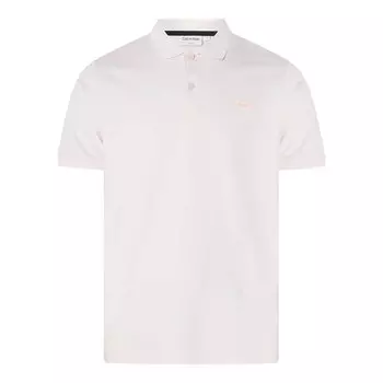 Поло с коротким рукавом Calvin Klein Smooth Cotton Slim, белый